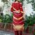 Women Dyed Regular Pure Silk Kurta with Trousers & With Dupatta