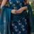 Floral Printed V-Neck Pure Silk Straight Kurta With Trousers & Dupatta