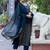 Floral Printed Round Neck Pure Silk Jacquard Straight Kurta with Trousers & Dupatta