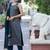 Floral Printed Round Neck Pure Silk Jacquard Straight Kurta with Trousers & Dupatta