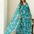 Floral Printed Regular Gotta Patti Kurta With Churidar & Dupatta