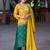 Women Dyed Kurta with Palazzo & Dupatta