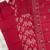 red cotton kurti pant dupatta set