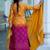 Women Ethnic Motifs Printed Regular Sequinned Kurta with Palazzos & With Dupatta