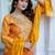 Women Ethnic Motifs Printed Regular Sequinned Kurta with Palazzos & With Dupatta