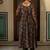 Floral Printed Round Neck Long Sleeves Anarkali Kurta with Trousers & Dupatta