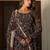 Floral Printed Round Neck Long Sleeves Anarkali Kurta with Trousers & Dupatta