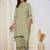 Band Collar Straight Kurta With Palazzos