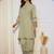 Band Collar Straight Kurta With Palazzos