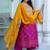 Bandhani Printed Sequinned Round Neck Kurta with Trousers & Dupatta
