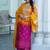 Bandhani Printed Sequinned Round Neck Kurta with Trousers & Dupatta