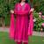 Women Ethnic Motifs Embroidered Panelled Thread Work Chanderi Silk Kurta with Trousers & With Dupatta