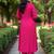 Women Ethnic Motifs Embroidered Panelled Thread Work Chanderi Silk Kurta with Trousers & With Dupatta