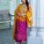 Women Ombre Dyed Regular Thread Work Kurta with Palazzos & With Dupatta
