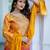 Women Ombre Dyed Regular Thread Work Kurta with Palazzos & With Dupatta