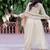 Embroidered Sequinned Georgette Anarkali Kurta with Palazzo and Dupatta