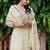 Embroidered Sequinned Georgette Anarkali Kurta with Palazzo and Dupatta