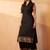 Bandhani Printed Zari V-Neck Sleeveless Straight Kurta With Palazzo