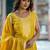 Women Ethnic Motifs Regular Gotta Patti Pure Silk Kurta with Trousers & With Dupatta