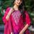 Women Ombre Dyed Regular Thread Work Kurta with Palazzos & With Dupatta