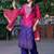 Women Bandhani Embroidered Kurta with Trousers & Dupatta