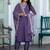 Bandhani Printed V-Neck Sequinned Straight Kurta With Trousers & Dupatta