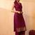Bandhani Printed Zari V-Neck Sleeveless Straight Kurta With Palazzo