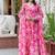 Women Floral Printed Angrakha Kurta with Trousers & With Dupatta