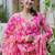 Women Floral Printed Angrakha Kurta with Trousers & With Dupatta