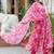 Women Floral Printed Angrakha Kurta with Trousers & With Dupatta
