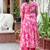 Women Floral Printed Angrakha Kurta with Trousers & With Dupatta