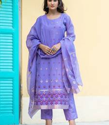 Women Ethnic Motifs Regular Kurta with Trousers & With Dupatta