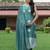 Bandhani Dyed V-Neck Pure Silk Straight Kurta With Trousers & Dupatta