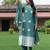 Bandhani Dyed V-Neck Pure Silk Straight Kurta With Trousers & Dupatta