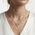 925 Sterling Silver Open Heart CZ Pendant Necklace  Set for Women