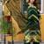 Women Leheriya Dyed Silk Kurta with Palazzo & Dupatta