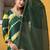 Women Leheriya Dyed Silk Kurta with Palazzo & Dupatta