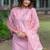 Women Ethnic Motifs Embroidered Regular Thread Work Chanderi Silk Kurta with Trousers & With Dupatta