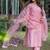 Women Ethnic Motifs Embroidered Regular Thread Work Chanderi Silk Kurta with Trousers & With Dupatta