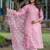 Women Ethnic Motifs Embroidered Regular Thread Work Chanderi Silk Kurta with Trousers & With Dupatta