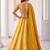 Mustard Silk Blend Embroidered Festive Haldi Lehenga Choli Set