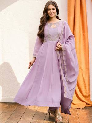 Women Ethnic Motifs Embroidered Panelled Thread Work Kurta with Trousers & With Dupatta 1