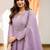 Women Ethnic Motifs Embroidered Panelled Thread Work Kurta with Trousers & With Dupatta