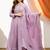 Women Ethnic Motifs Embroidered Panelled Thread Work Kurta with Trousers & With Dupatta