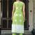 Women Bandhani Dyed Regular Aari Work Pure Silk Kurta with Trousers & With Dupatta