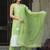Women Bandhani Dyed Regular Aari Work Pure Silk Kurta with Trousers & With Dupatta