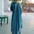Women Bandhani Embroidered Empire Thread Work Kurta with Trousers & With Dupatta