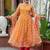 Women Floral Printed Empire Kurta with Trousers & With Dupatta