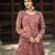 Paisley Printed Gotta Patti Anarkali Kurta with Trousers & Dupatta