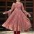 Paisley Printed Gotta Patti Anarkali Kurta with Trousers & Dupatta
